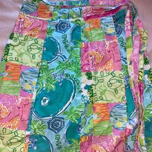 Vintage Lilly Pulitzer Wrap Skirt